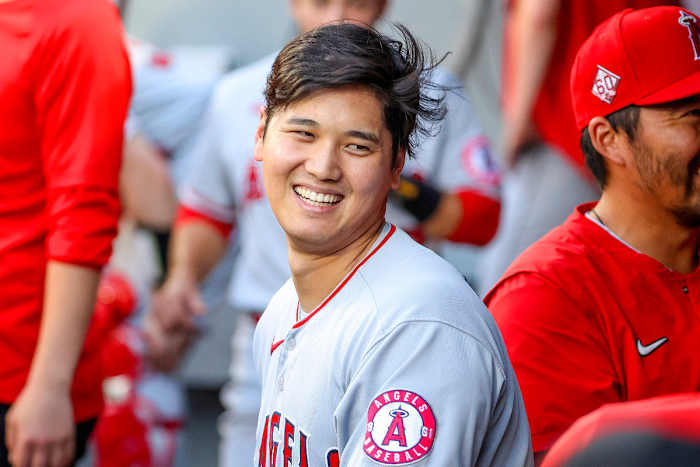 "When you hear his high-pitched giggle in the dugout, everything is right in the world,” says Angels manager Joe Maddon of Ohtani.